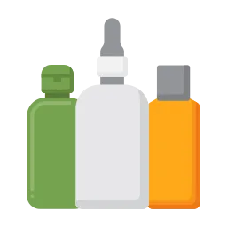 Cosmetics bottles