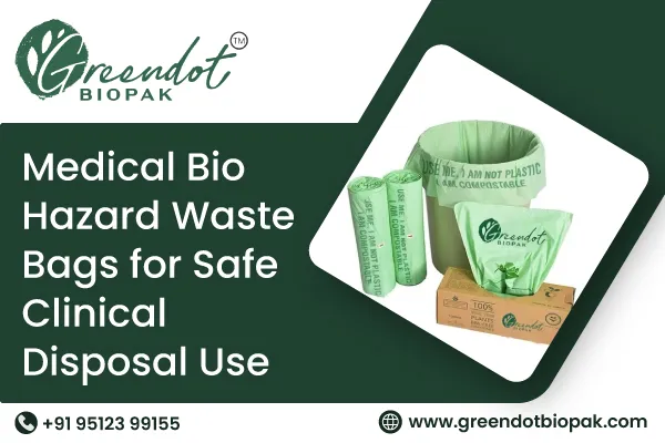 Medical Bio Hazard Waste Bags for Safe Clinical Disposal Use